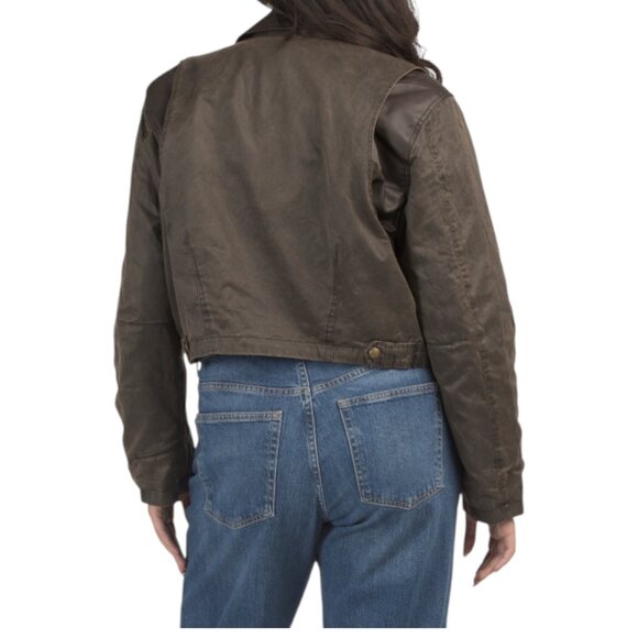 BLANK NYC Brown Bomber Style Barn Jacket - Picture 2 of 2